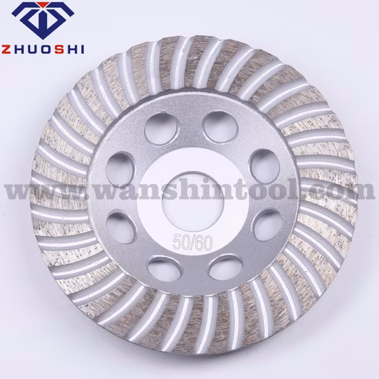 125mm Turbo Segment Diamond Cup Wheel Concrete Grinding Tool Granite Polishing Tool